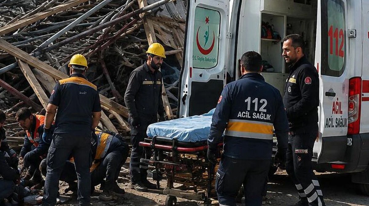 Kahramanmaraş’ta İnşaat İskelesi Çöktü: 4 İşçi Yaralandı