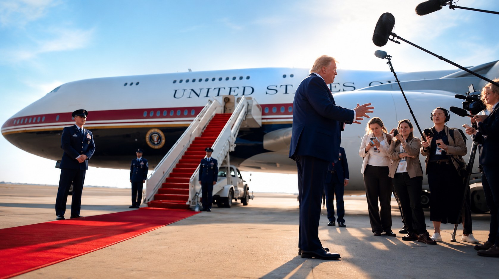 Trump yönetimi, Air Force One ile ilgili haberler nedeniyle New York Times gazetecilerine Davamı Açıyor?